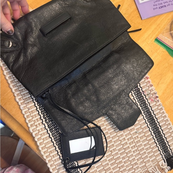 Balenciaga Black Leather Pochette Clutch - Picture 2 of 4